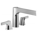 DELTA FAUCET ZURA 3-HOLE ROMAN TUB TRIM CHROME