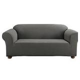 SURE FIT 1 PC SIMPLE STRETCH COVER CARBON GRAY SURE FIT 1 PC SIMPLE STRETCH COVER CARBON GRAY