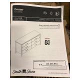 SOUTH SHORE DRESSER GREY(NOT ASSEMBLED) SOUTH SHORE DRESSER GREY(NOT ASSEMBLED)