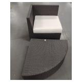 WICKER CHAIR & TABLE SET WICKER CHAIR & TABLE SET