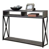 TUCON DELUXE 2 TIER CONSOLE TABLE (NOT ASSEMBLED)