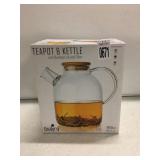 TEAPOT & KETTLE W/ BAMBOO LID AND FILTER TEAPOT & KETTLE W/ BAMBOO LID AND FILTER