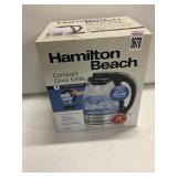 HAMILTON BEACH COMPACT GLASS KETTLE