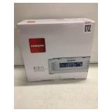 SANGEAN TURNING CLOCK RADIO W/ RADIO CONTROLLED SANGEAN TURNING CLOCK RADIO W/ RADIO CONTROLLED