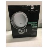 DANIELLE REVOLVING LIT WALL MOUNTE MIRROR