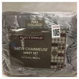 SATIN CHARMEUSE SHEET SET FULL SATIN CHARMEUSE SHEET SET FULL