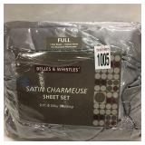 SATIN CHARMEUSE SHEET SET FULL