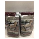 STRETCH DINING CHAIR COVER SET OF 2 RED