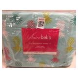 CLAIRE BELLA 3 PC REVERSIBLE DUVET SET CLAIRE BELLA 3 PC REVERSIBLE DUVET SET