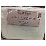 SOUTH SHORE 2 PIECE DUVET COVER SET SOUTH SHORE 2 PIECE DUVET COVER SET