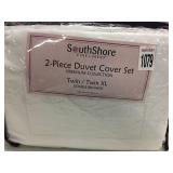 SOUTH SHORE 2 PIECE DUVET COVER SET