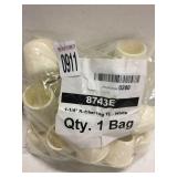 1-1/4 RUBBER LEG WHITE 1-1/4 RUBBER LEG WHITE