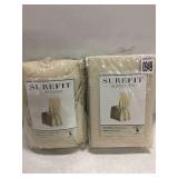 SUREFIT SLIP COVER SET OF TWO SUREFIT SLIP COVER SET OF TWO