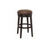 BENARD BACKLESS WOOD SWIVEL BARSTOOL