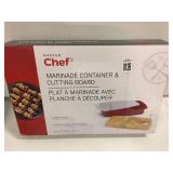 MASTER CHEFT MARINADE CONTAINER CUTTING BOARD MASTER CHEFT MARINADE CONTAINER CUTTING BOARD