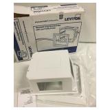 LEVITON RECESSED ENTERTAINMENT BOX W/ LOW PROFILE LEVITON RECESSED ENTERTAINMENT BOX W/ LOW PROFILE