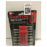 TEKTON 14PC NUT DRIVER BIT SET TEKTON 14PC NUT DRIVER BIT SET