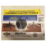 SLIPSTICK 5 RUBBER CASTOR WHEELS SLIPSTICK 5 RUBBER CASTOR WHEELS