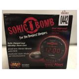 SONIC BOMB TURBO LOUD ALARM CLOCK SONIC BOMB TURBO LOUD ALARM CLOCK