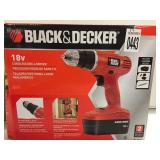 BLACK & DECKER 18V CORDLESS DRILL BLACK & DECKER 18V CORDLESS DRILL