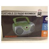SYLVANIA PORTABLE CD RADIO BOOMBOX SYLVANIA PORTABLE CD RADIO BOOMBOX