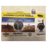 SLIPSTICK 5 RUBBER CASTOR WHEELS SLIPSTICK 5 RUBBER CASTOR WHEELS