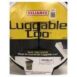 RELIANCE LUGGABLE LOO SEAT AND COVER RELIANCE LUGGABLE LOO SEAT AND COVER