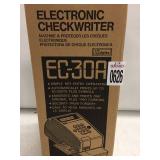 ELECTRONIC CHECKWRITTER ELECTRONIC CHECKWRITTER