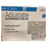 BATH & SAFETY ADJUSTABLE SHOWER SEAT BATH & SAFETY ADJUSTABLE SHOWER SEAT