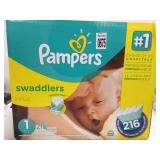 PAMPERS SWADDLERS 216 PAMPERS SWADDLERS 216