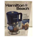 HAMILTON BEACH ICED COFFER MAKER HAMILTON BEACH ICED COFFER MAKER
