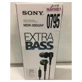 SONY MDR-XB50AP EXTRA BASS EARPHONE SONY MDR-XB50AP EXTRA BASS EARPHONE