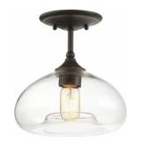 MERIDIAN 1-LIGHT SEMI FLUSH MOUNT LIGHT MERIDIAN 1-LIGHT SEMI FLUSH MOUNT LIGHT