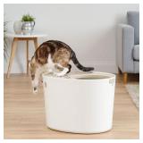 IRIS TOP-ENTRY CAT LITTER BOX *SCOOP MISSING* IRIS TOP-ENTRY CAT LITTER BOX *SCOOP MISSING*