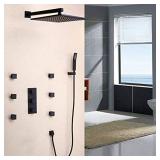 12' RAINFALL WALL MOUNTED SHOWER SET 12' RAINFALL WALL MOUNTED SHOWER SET