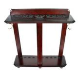 BILLIARD CUE RACK AND BALL HOLDER (NOT ASSEMBLED) BILLIARD CUE RACK AND BALL HOLDER (NOT ASSEMBLED)
