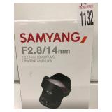 SAMYANG F2.8/14MM ULTRA WIDE ANGLE LENS SAMYANG F2.8/14MM ULTRA WIDE ANGLE LENS