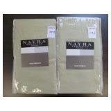 (2) NAYHA TEXTILES ONE VALANCE GREEN SIZE 80 X 16 (2) NAYHA TEXTILES ONE VALANCE GREEN SIZE 80 X 16