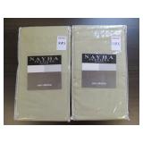 (2) NAYHA TEXTILES ONE VALANCE GREEN SIZE 80 X 16 (2) NAYHA TEXTILES ONE VALANCE GREEN SIZE 80 X 16
