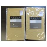 (2) NAYHA TEXTILES ONE VALANCE WHEAT SIZE 80 X 11 (2) NAYHA TEXTILES ONE VALANCE WHEAT SIZE 80 X 11