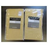 (2) NAYHA TEXTILES ONE VALANCE WHEAT SIZE 80 X 11 (2) NAYHA TEXTILES ONE VALANCE WHEAT SIZE 80 X 11