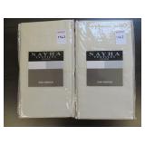 (2) NAYHA TEXTILES ONE VALANCE CREAM SIZE 80 X 16 (2) NAYHA TEXTILES ONE VALANCE CREAM SIZE 80 X 16