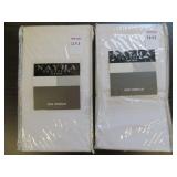 (2) NAYHA TEXTILES ONE VALANCE WHITE SIZE 80 X 11 (2) NAYHA TEXTILES ONE VALANCE WHITE SIZE 80 X 11