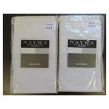 (2) NAYHA TEXTILES ONE VALANCE WHITE SIZE 80 X 11 (2) NAYHA TEXTILES ONE VALANCE WHITE SIZE 80 X 11
