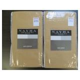 (2) NAYHA TEXTILES ONE VALANCE CHAMP. SIZE 80 X 38 (2) NAYHA TEXTILES ONE VALANCE CHAMP. SIZE 80 X 38