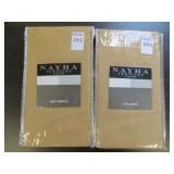(2) NAYHA TEXTILES ONE VALANCE CHAMP. SIZE 80 X 38 (2) NAYHA TEXTILES ONE VALANCE CHAMP. SIZE 80 X 38