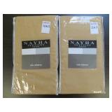 (2) NAYHA TEXTILES ONE VALANCE CHAMP. SIZE 80 X 38 (2) NAYHA TEXTILES ONE VALANCE CHAMP. SIZE 80 X 38