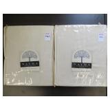 (2) NAYHA TEXTILES GROMMET VALANCE CREAM 60 X 16 (2) NAYHA TEXTILES GROMMET VALANCE CREAM 60 X 16