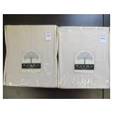 (2) NAYHA TEXTILES GROMMET VALANCE CREAM 60 X 16 (2) NAYHA TEXTILES GROMMET VALANCE CREAM 60 X 16