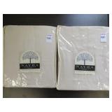 (2) NAYHA TEXTILES GROMMET VALANCE CREAM 60 X 16 (2) NAYHA TEXTILES GROMMET VALANCE CREAM 60 X 16